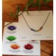 Rainbow Chakra Semi Precious Stones Silk Necklace
