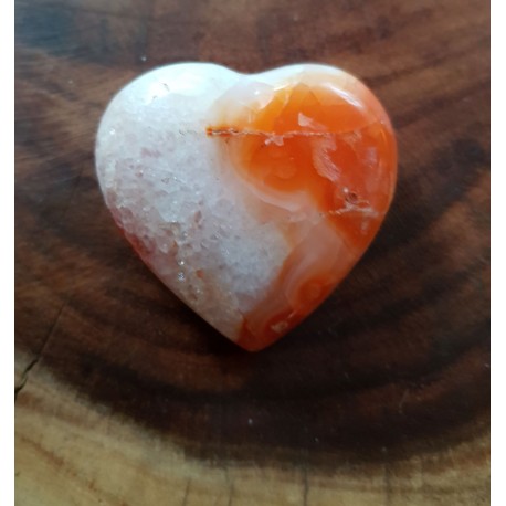 Carnelian Stone Heart 43mm in width